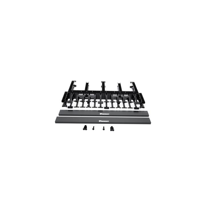 Organizador de Cables Horizontal NetManager de Alta Densidad, Doble (Frontal y Posterior), Para Rack de 19in, 1UR,