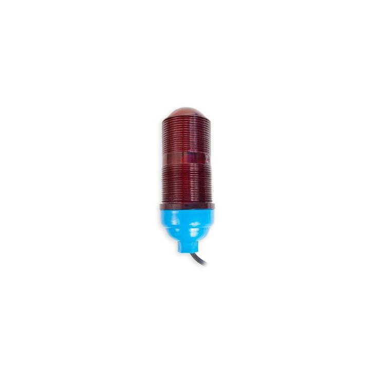 Lámpara de Obstrucción Básica con Globo Rojo de Policarbonato (Con Foco).
