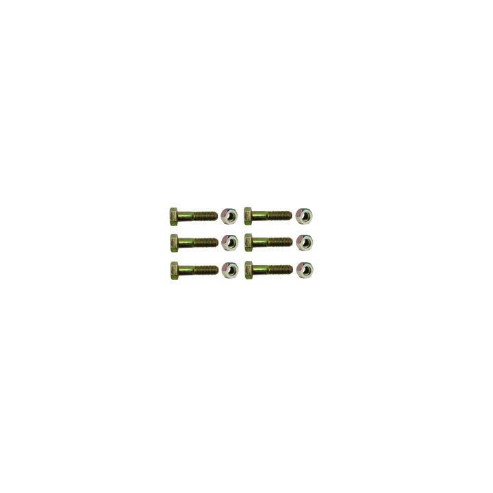 Paquete de 6 tornillos grado 5 y tuercas tropicalizadas 1/4 x 1-1/4". Para STZ30/SCZ30/SCZ30P.