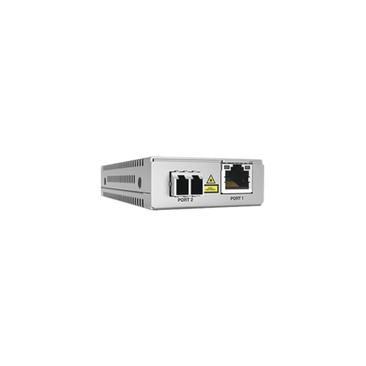 Convertidor de medios Gigabit Ethernet a fibra óptica, conector LC, multimodo (MMF), distancia de 220 hasta 500 m, con