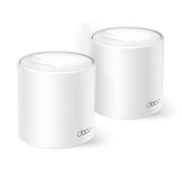 Kit 2 Routers Inalámbricos MESH Interior para Hogar / Doble Banda Wi-Fi 6 AX1500 Mbps / 2 Puerto Gigabit WAN/LAN / 2