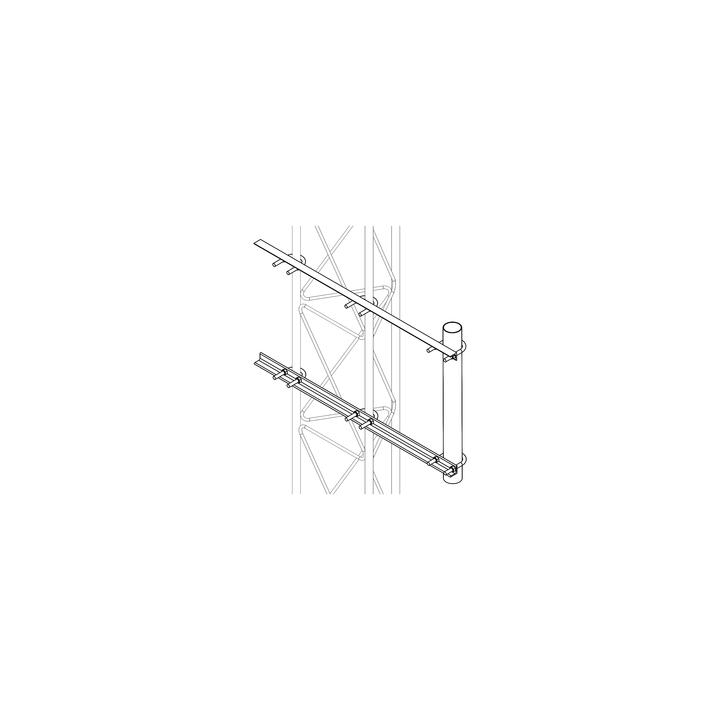 Brazo Lateral Liviano para Tramo STZ30G Galvanizado por Inmersión en Caliente.