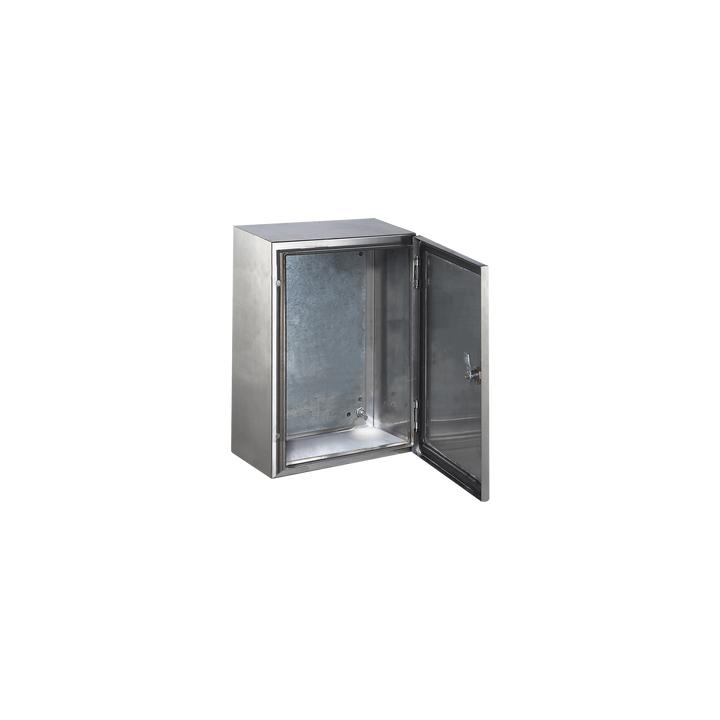 Gabinete de Acero Inoxidable IP66 Uso en Intemperie (600 x 800 x 200 mm) con Placa Interna Galvanizada.