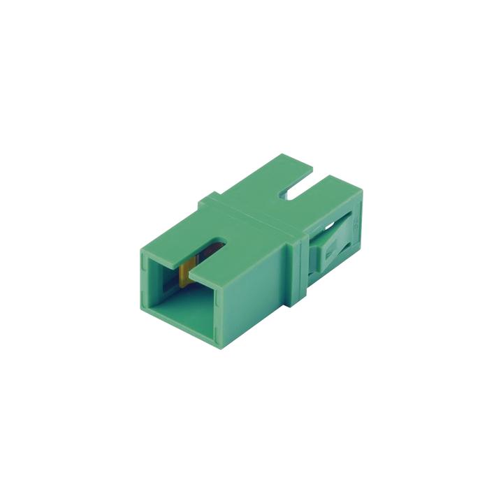 Módulo Acoplador SC/APC Simplex, Para Fibra Monomodo, Color Verde