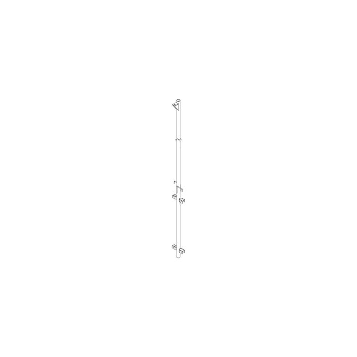 Pluma de Aluminio de 4 metros CED.40  para Instalación de Tramos STZ (Con Polea).