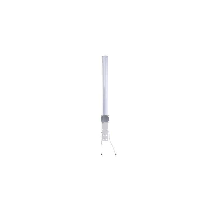 Antena Omnidireccional en 2.4 GHz, Rango de Frecuencias (2.3 - 2.5 GHz), Ganancia de 10 dBi, Doble Polaridad MIMO 2x2,