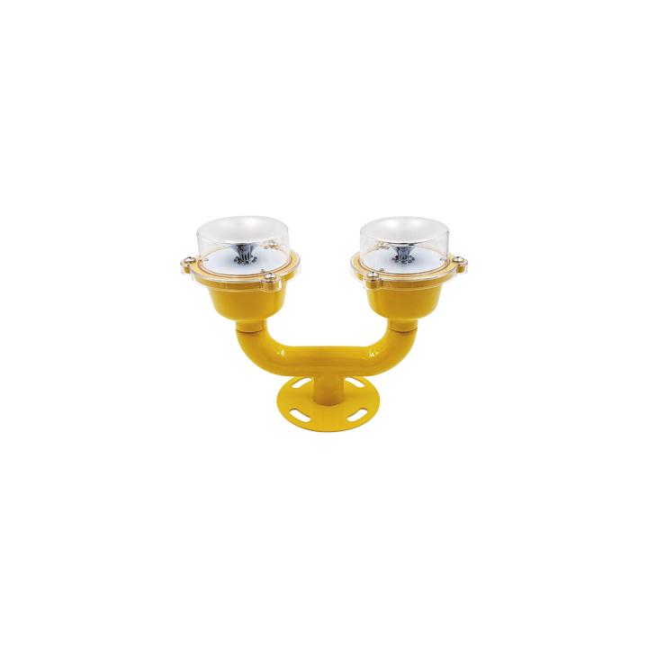 Lámpara de Obstrucción Doble color Rojo / IP65 / Luz fija o parpadeante / Voltaje de Operación 110 AC / 220 AC