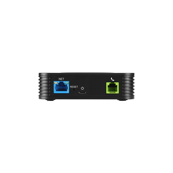Adaptador de Teléfono Analógico HT801 V2 / 1 Puerto FXS (Conectar Teléfono Análogo) / VoIP Avanzado / Seguridad TLS
