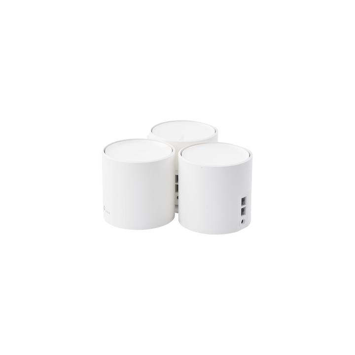 Kit 3 Routers Inalámbricos MESH Interior para Hogar / Doble Banda Wi-Fi 6 AX1800 Mbps / 2 Puerto Gigabit WAN/LAN / 2