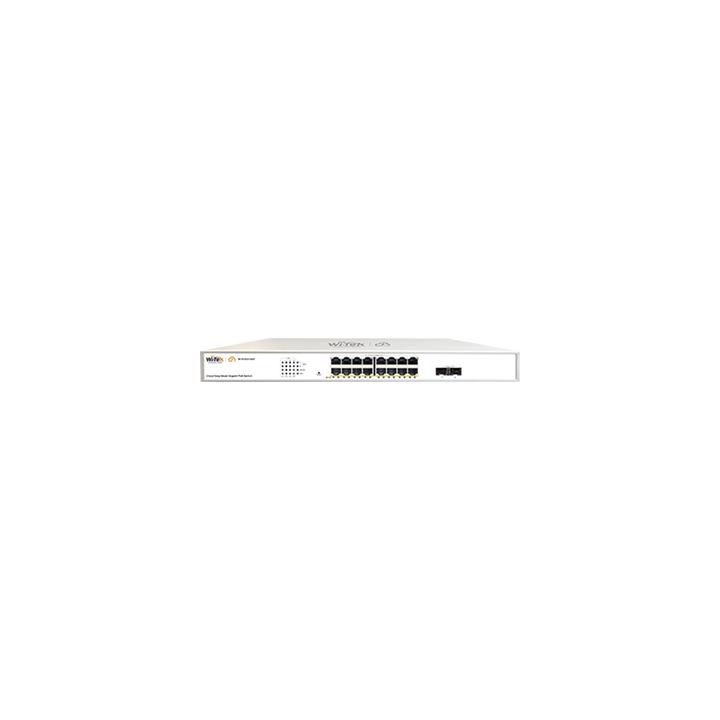 Switch Administrable PoE  / 16 puertos PoE af/at Gigabit /  2 x SFP Gigabit / Administración Cloud Gratuita /