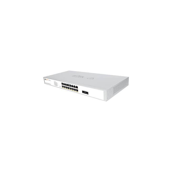 Switch Administrable PoE  / 16 puertos PoE af/at Gigabit /  2 x SFP Gigabit / Administración Cloud Gratuita /