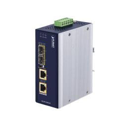 Convertidor de Medios Industrial de 2 Puertos SFP 100/1000X a 2 Puertos RJ45 10/100/1000T 802.3bt PoE++