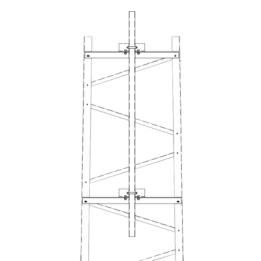 Brazo para Sección #3 Torre Titan con Herrajes y Mástil de 6' (1.8m).