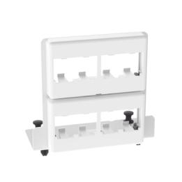 Patch Panel de 8 Puertos Mini-Com, Para Uso con Gabinetes Multipropósito, de Instalación a Presión, Color Blanco