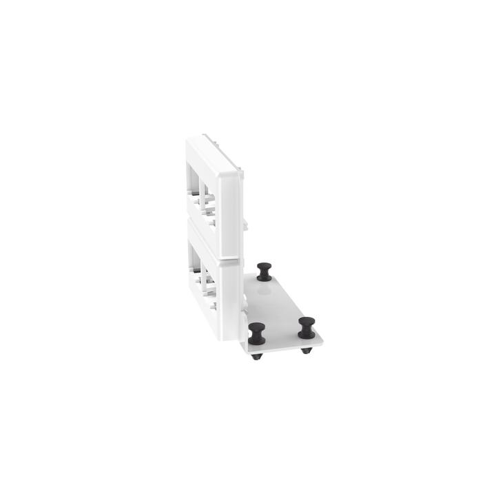 Patch Panel de 8 Puertos Mini-Com, Para Uso con Gabinetes Multipropósito, de Instalación a Presión, Color Blanco