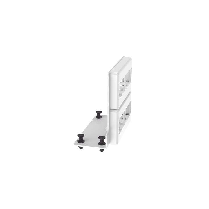 Patch Panel de 8 Puertos Mini-Com, Para Uso con Gabinetes Multipropósito, de Instalación a Presión, Color Blanco