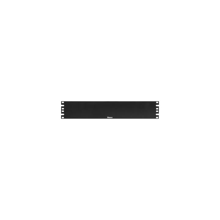 Tapa Ciega Para Rack Estándar de 19in, Plano, de Acero, 2UR, Color Negro