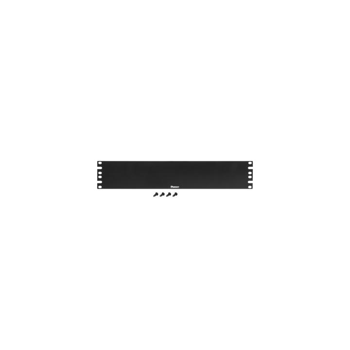 Tapa Ciega Para Rack Estándar de 19in, Plano, de Acero, 2UR, Color Negro