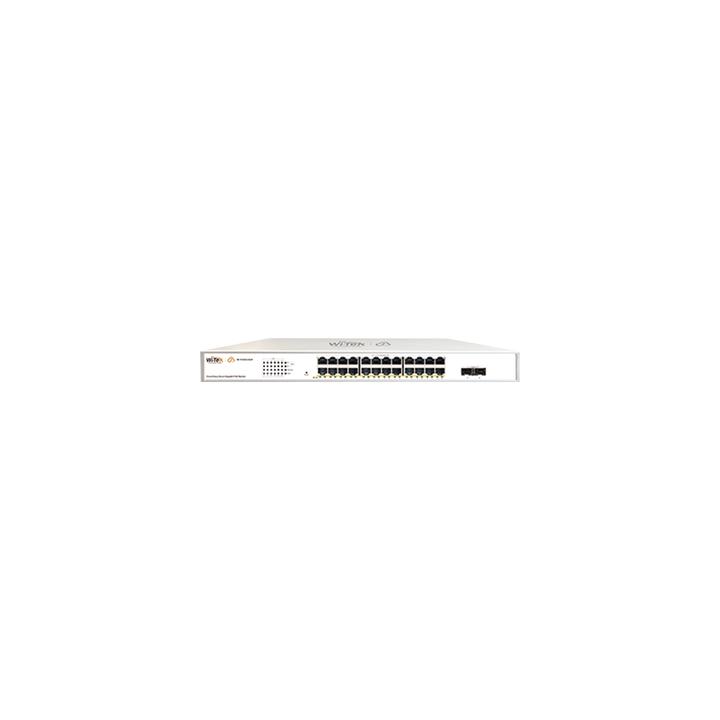 Switch Administrable PoE  / 24 puertos PoE af/at Gigabit /  2 x SFP Gigabit / Administración Cloud Gratuita /