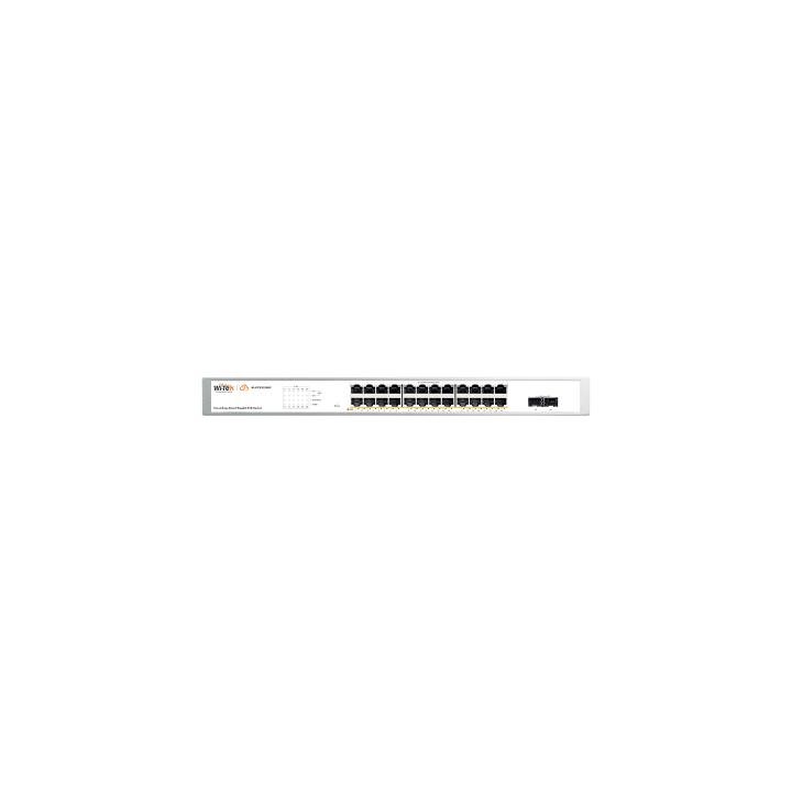 Switch Administrable PoE  / 24 puertos PoE af/at Gigabit /  2 x SFP Gigabit / Administración Cloud Gratuita /