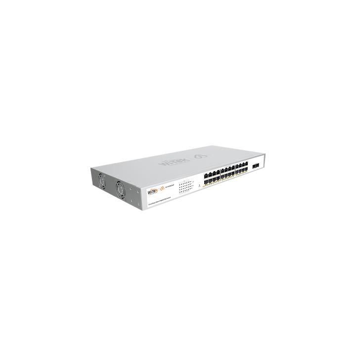 Switch Administrable PoE  / 24 puertos PoE af/at Gigabit /  2 x SFP Gigabit / Administración Cloud Gratuita /