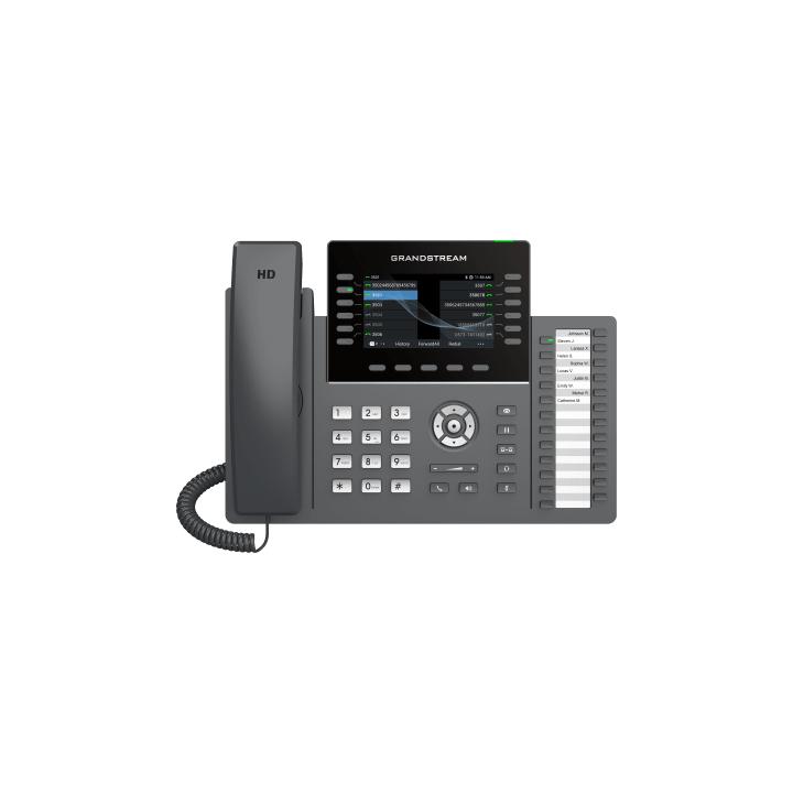 TELÉFONO IP PROFESIONAL DE 12 LÍNEAS / 24 TECLAS DE EXTENSIÓN PROGRAMABLES / WI-FI 6 / POE INTEGRADO / PANTALLA LCD