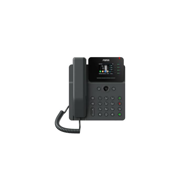 Teléfono IP Empresarial, 4 líneas SIP, pantalla a color 2.4", PoE, puertos Gigabit, conferencia local de 6 vías.
