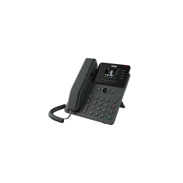 Teléfono IP Empresarial, 4 líneas SIP, pantalla a color 2.4", PoE, puertos Gigabit, conferencia local de 6 vías.