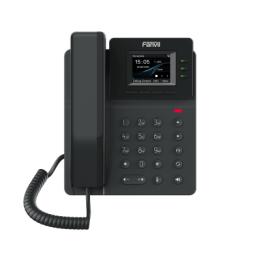 Teléfono IP empresarial para 4 líneas SIP con pantalla LCD de 2.4 pulgadas a color, Opus y conferencia de 6 vías,