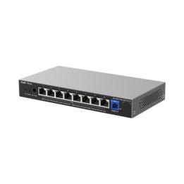 e-Lighten ONU / Switch PoE+ Hibrido, Capa 2 con un Puerto PON 1G SC/UPC y 8 Puertos Ethernet PoE+ 1G hasta 120 Watts y