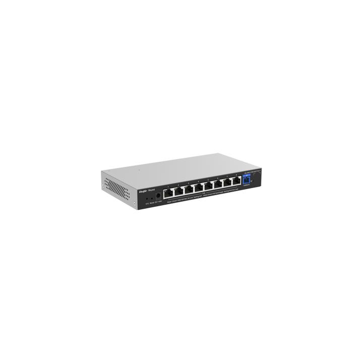 e-Lighten ONU / Switch PoE+ Hibrido, Capa 2 con un Puerto PON 1G SC/UPC y 8 Puertos Ethernet PoE+ 1G hasta 120 Watts y