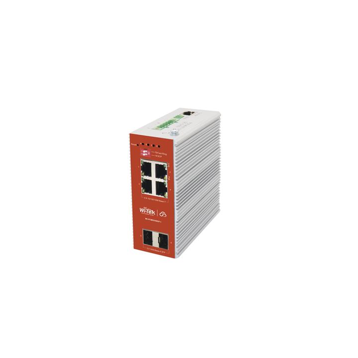 Switch L2+ PoE Industrial / Administración Cloud-Web-CLI / 4 Puertos PoE af/at 100/1000 Mbps / 2 Puertos SFP Gigabit /