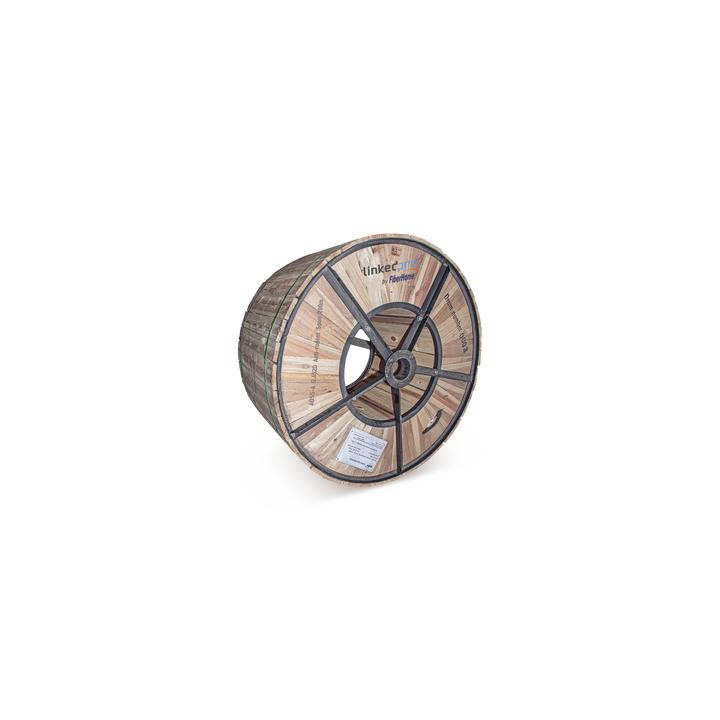 Carrete de 4 km de Fibra Óptica (ADSS) G.652D Armada Anti roedor, Dieléctrica, Monomodo 6 Hilos, Span 200 (Para