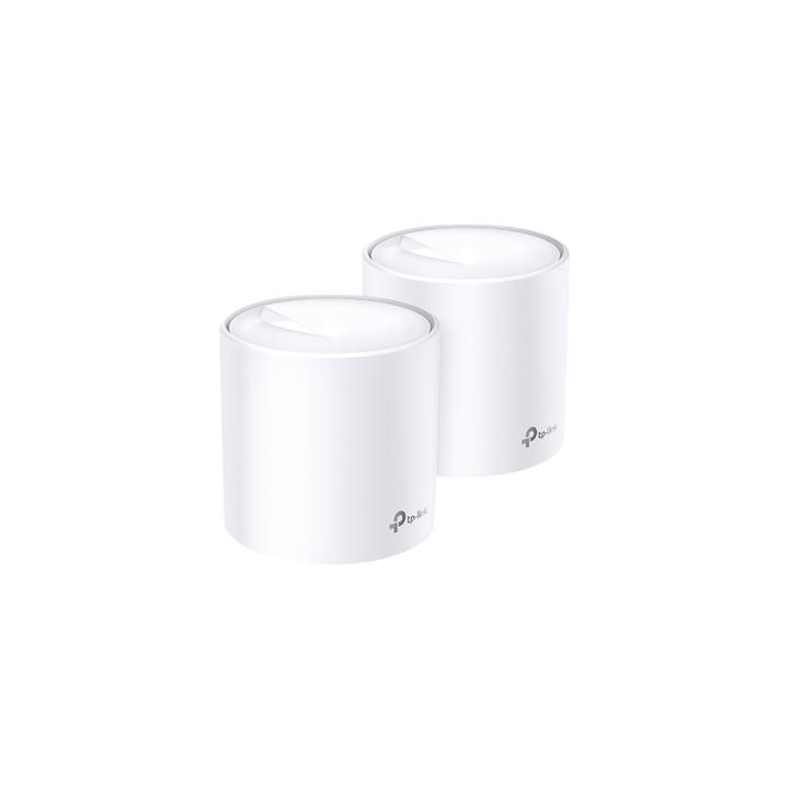Kit 2 Routers Inalámbricos MESH Interior para Hogar / Doble Banda Wi-Fi 6 AX1800 Mbps / 2 Puerto Gigabit WAN/LAN / 2