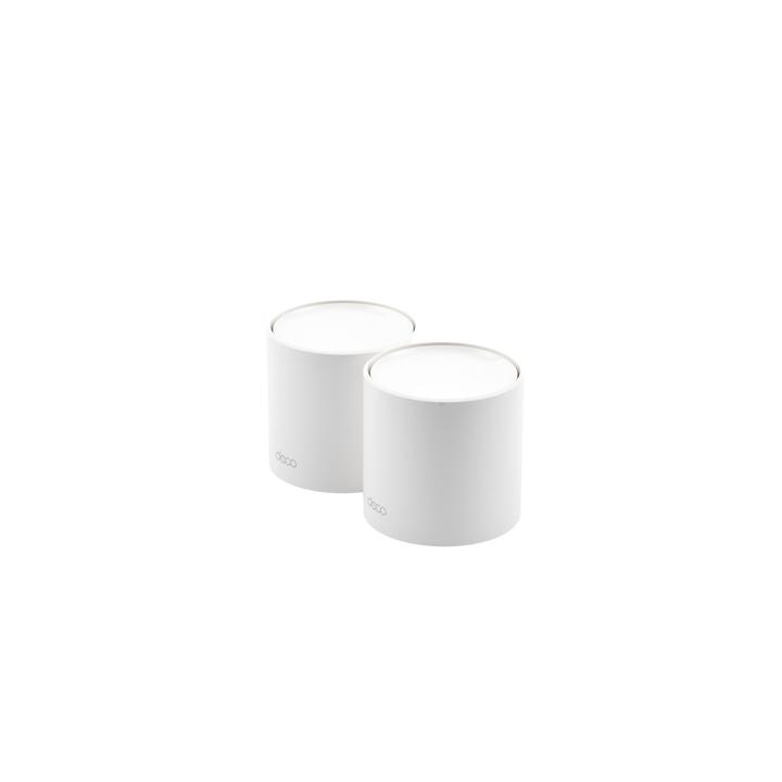 Kit 2 Routers Inalámbricos MESH Interior para Hogar / Doble Banda Wi-Fi 6 AX1800 Mbps / 2 Puerto Gigabit WAN/LAN / 2