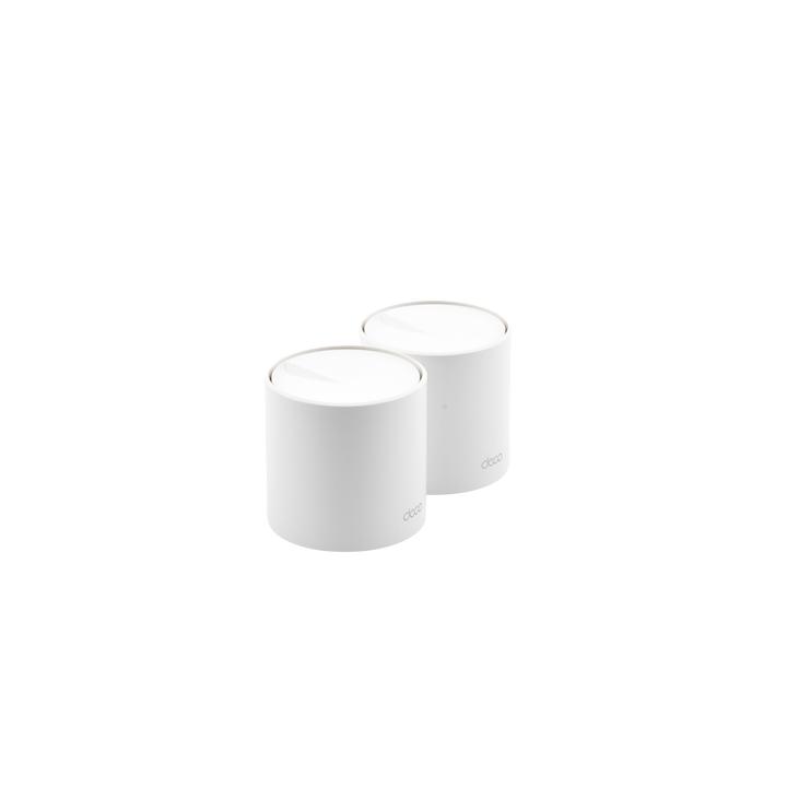 Kit 2 Routers Inalámbricos MESH Interior para Hogar / Doble Banda Wi-Fi 6 AX1800 Mbps / 2 Puerto Gigabit WAN/LAN / 2