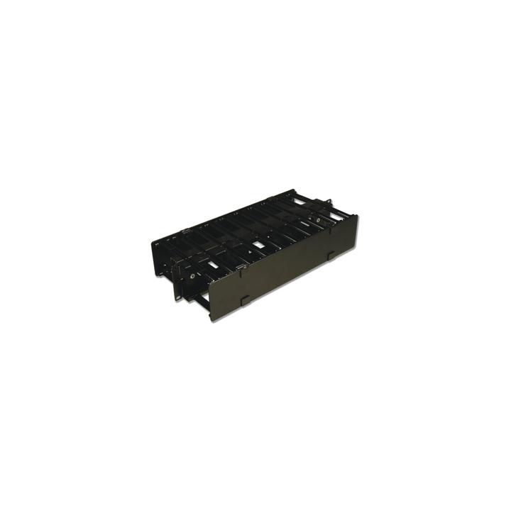 Organizador de Cable Horizontal RouteIT, Doble, Para Rack de 19in, 4in de profundidad, 2UR
