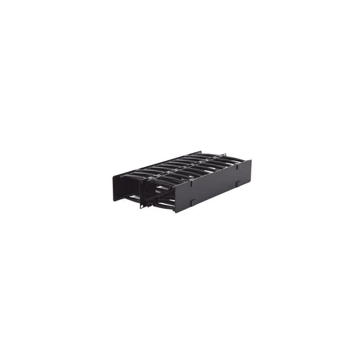 Organizador de Cable Horizontal RouteIT, Doble, Para Rack de 19in, 4in de profundidad, 2UR