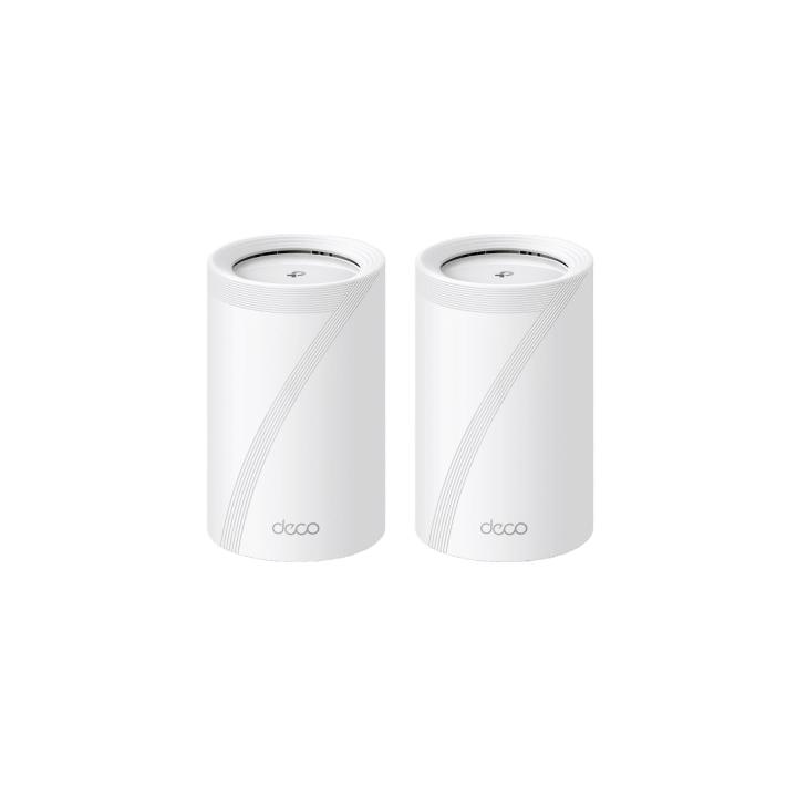 KIT 2 Routers Inalámbrico MESH Interior para Hogar / Triple Banda Wi-Fi 7 BE9300 Mbps / 2 Puerto 2.5 Gigabit WAN/LAN /