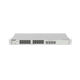 Switch Administrable Capa 3 con 24 puertos Gigabit PoE 802.3af/at + 4 SFP+ para fibra 10Gb, gestión gratuita desde la