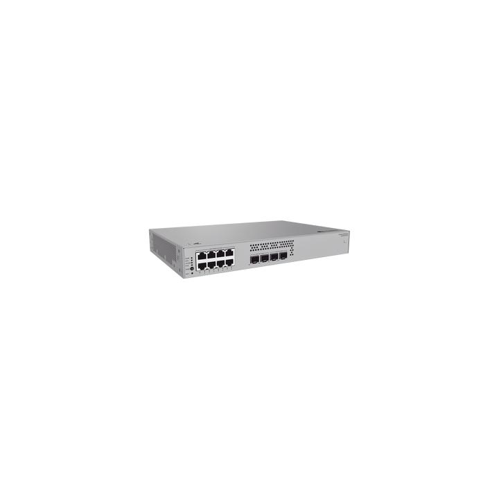 Switch de Acceso eKit Administrable / Capa 2 / 8 Puertos PoE+ Gigabit + 2 SFP + 2 SFP+ / PoE Perpetuo / Presupuesto PoE
