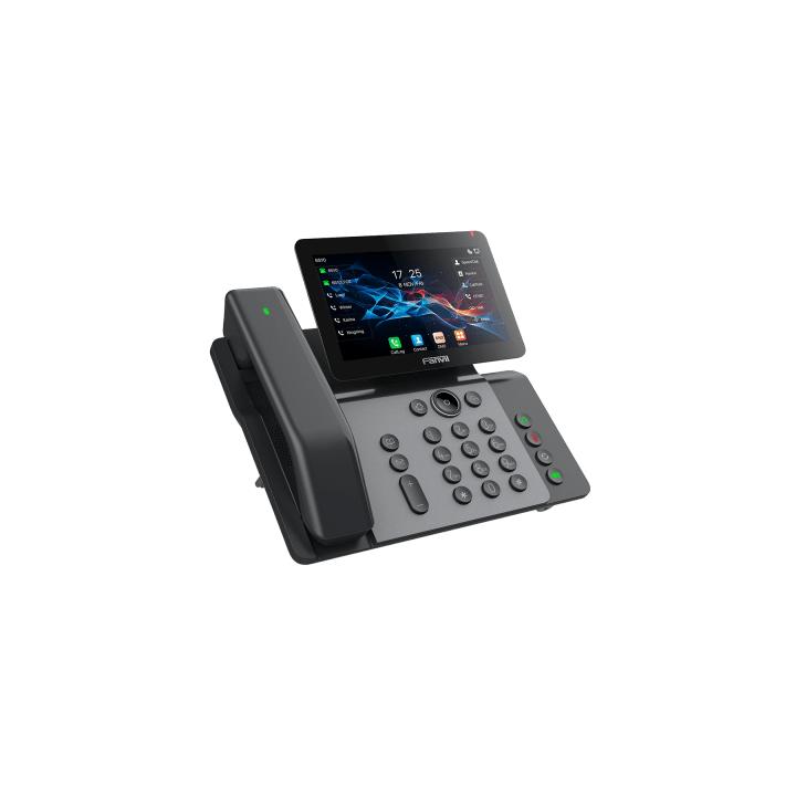Telefono IP Wi-Fi, Handset Inalámbrico, Recepción de Video, 20 Líneas SIP, Puertos Gigabit, PoE con Puerto USB,