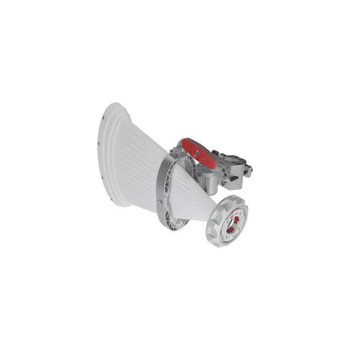 Antena Sectorial Asimétrica de 90° 4900 - 7125 MHz, 15 dBi con soporte mejorado, listas para TwisPort sin pérdida