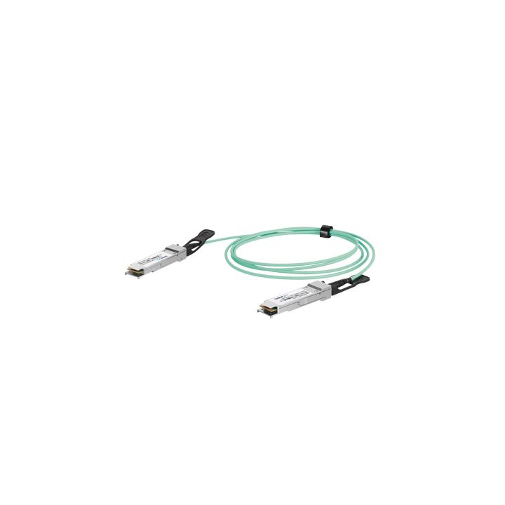 Cable AOC QSFP28 de 100 Gbps a 100 Gbps / Cable de fibra óptica Activo / Longitud: 1 metro