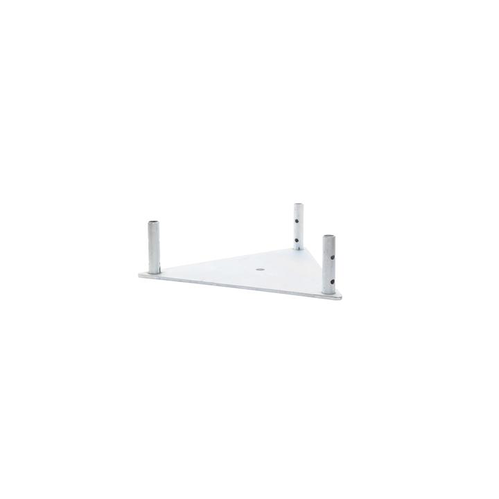 Base Triangular para Tramo STZ45 Galvanizado Electrolítico.