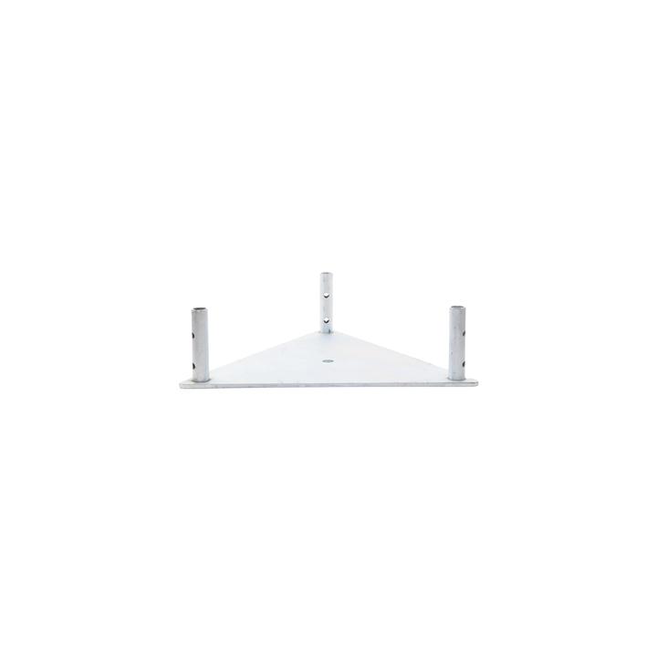 Base Triangular para Tramo STZ45 Galvanizado Electrolítico.