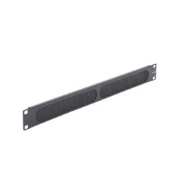 Tapa Ciega para Rack de 19in, Tipo Cepillo de Nylon, para Paso de Cables y Mejor Manejo Térmico, Color Negro, 1UR