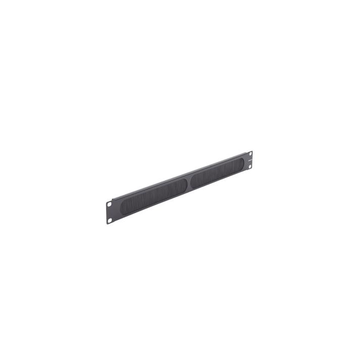 Tapa Ciega para Rack de 19in, Tipo Cepillo de Nylon, para Paso de Cables y Mejor Manejo Térmico, Color Negro, 1UR