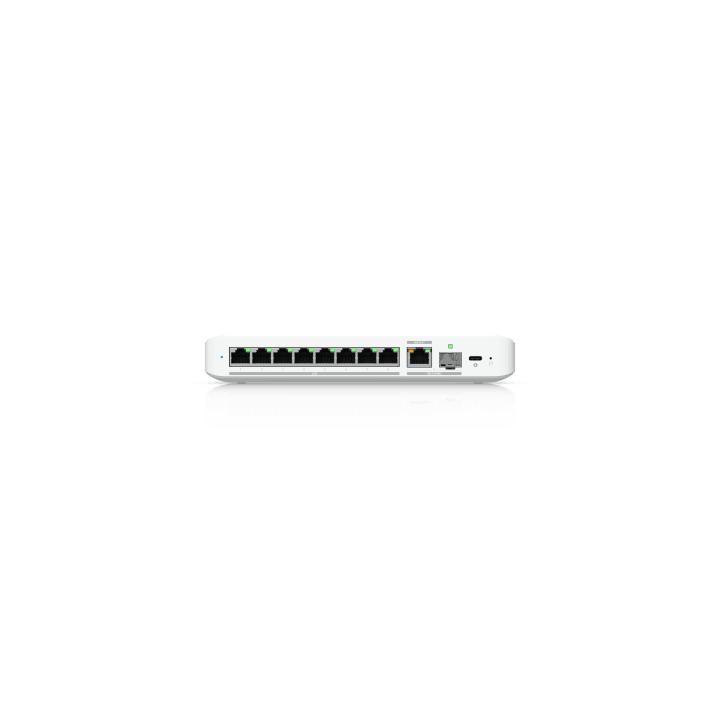 USW Flex 2.5G Switch de 8 Puertos 2.5GbE, con un Puerto de Enlace Ascendente Combinado RJ45/SFP+ de 10 GbE, Incluye