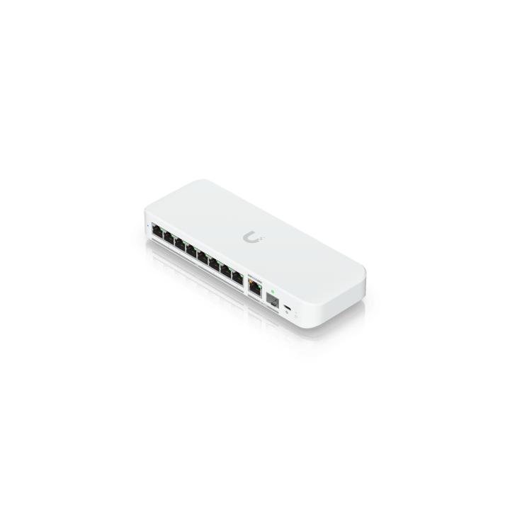 USW Flex 2.5G Switch de 8 Puertos 2.5GbE, con un Puerto de Enlace Ascendente Combinado RJ45/SFP+ de 10 GbE, Incluye